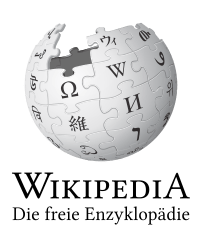 Original/unverändert: Logo der Wikipedia: Weltkugel und Sprachsymbolen und Beschriftung Original/unverändert: Logo der Wikipedia: Weltkugel und Sprachsymbolen und Beschriftung